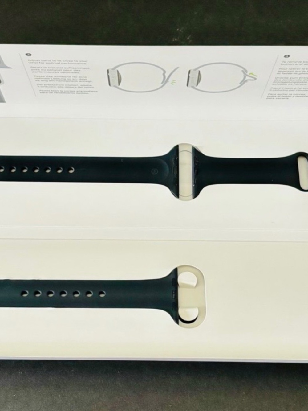 NEW Genuine Apple Watch Band Sport Band S/M M/L Midnight.